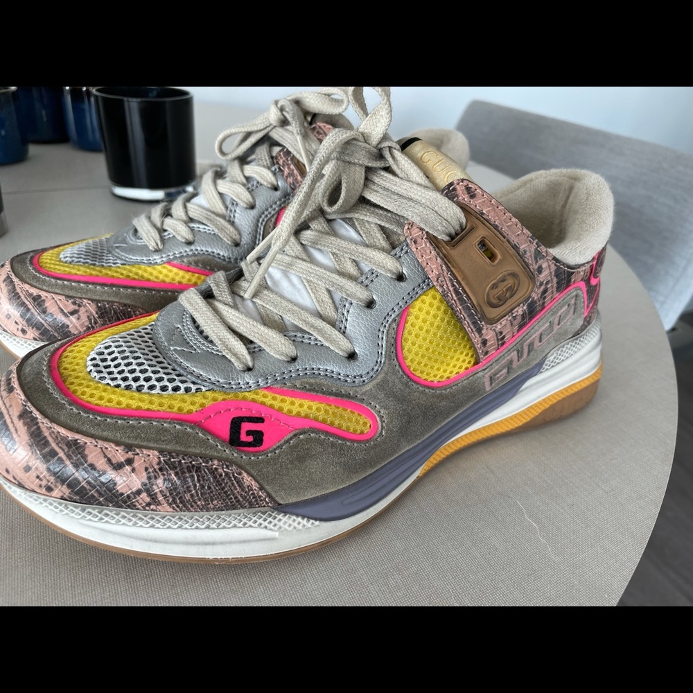 Gucci Ultrapace sneakers worn indoors once!